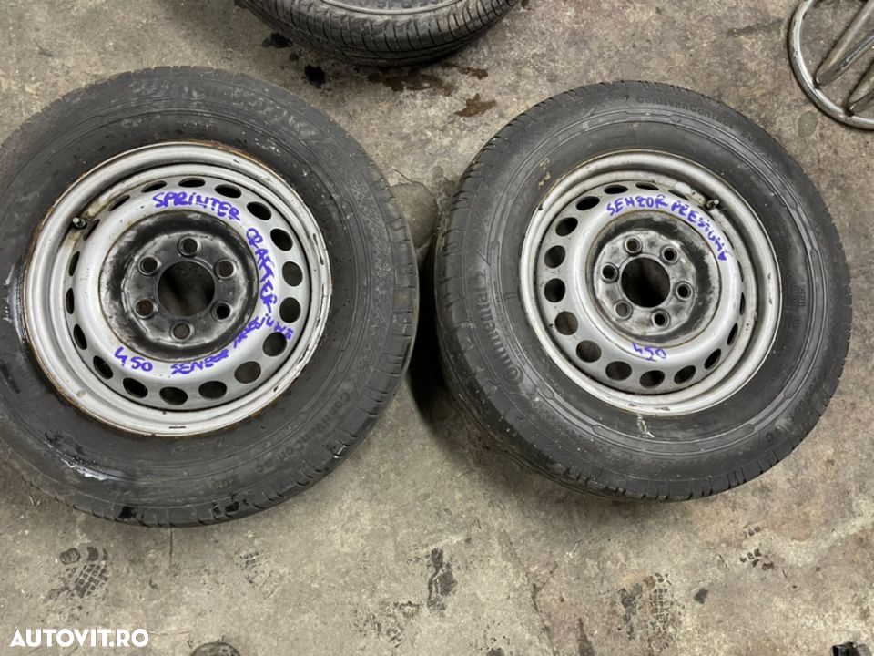 Roata, janta originala MERCEDES SPRINTER an 2007-2017 cu cauciuc Continental vara 235/65R16C - 1