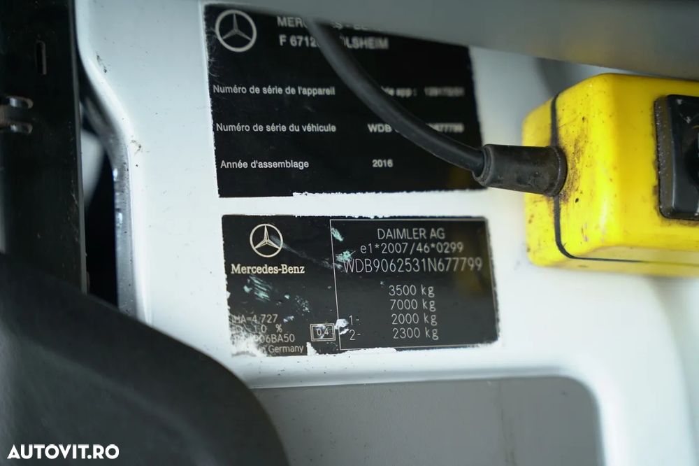 Mercedes-Benz SPRINTER / BASCULATOR / CU OPȚIUNI / 6 LOCURI / DOUĂ / MANUAL / IMPORTAT - 38