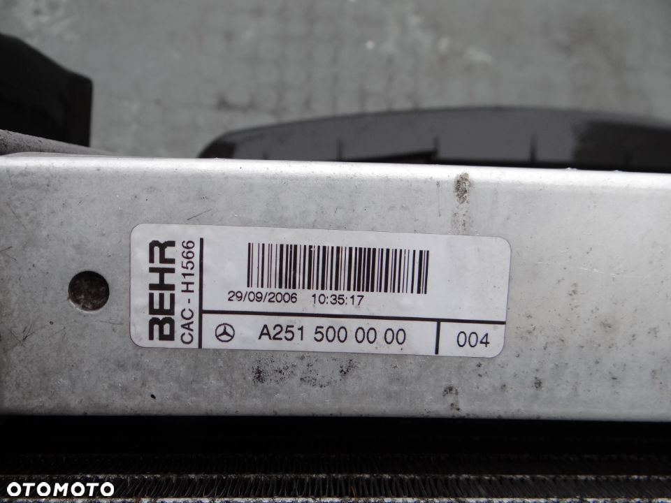 ML W164 3.0 CDI Chlodnice wentylator intercooler komplet - 4