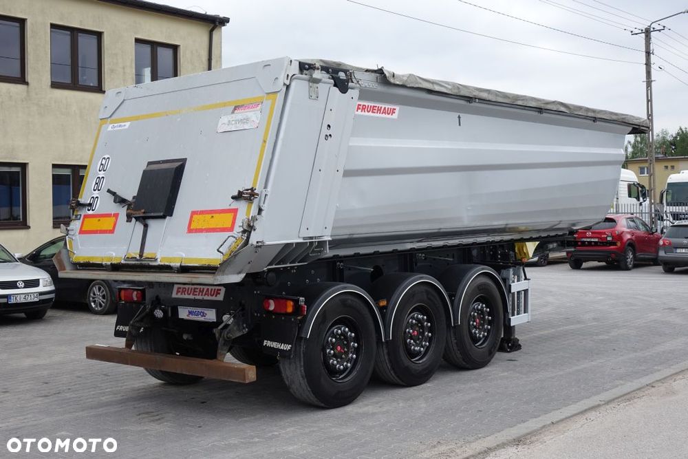 Fruehauf WYWROTKA 28m3 / OSIE SAF / OŚ PODNOSZONA / HYDROKLAPA / SZYBER ZBOŻOWY / ELEKTRYCZNA PLANDEKA - 5
