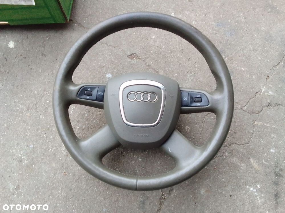 AUDI Q7 4L KIEROWNICA Z PODUSZKĄ BRĄZOWA - 1