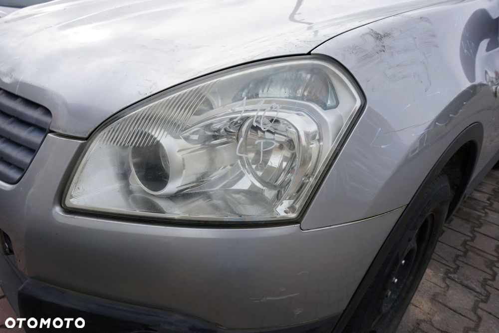MASKA ZDERZAK BŁOTNIKI LAMPY QASHQAI I J10 LIFT KY0  NISSAN 2009-2013 SREBRNY PRZÓD KOMPLETNY - 25
