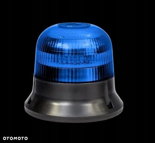 lampa ostrzegawcza led 12-36v błysk podwójny niebieski radiowóz straż - 1