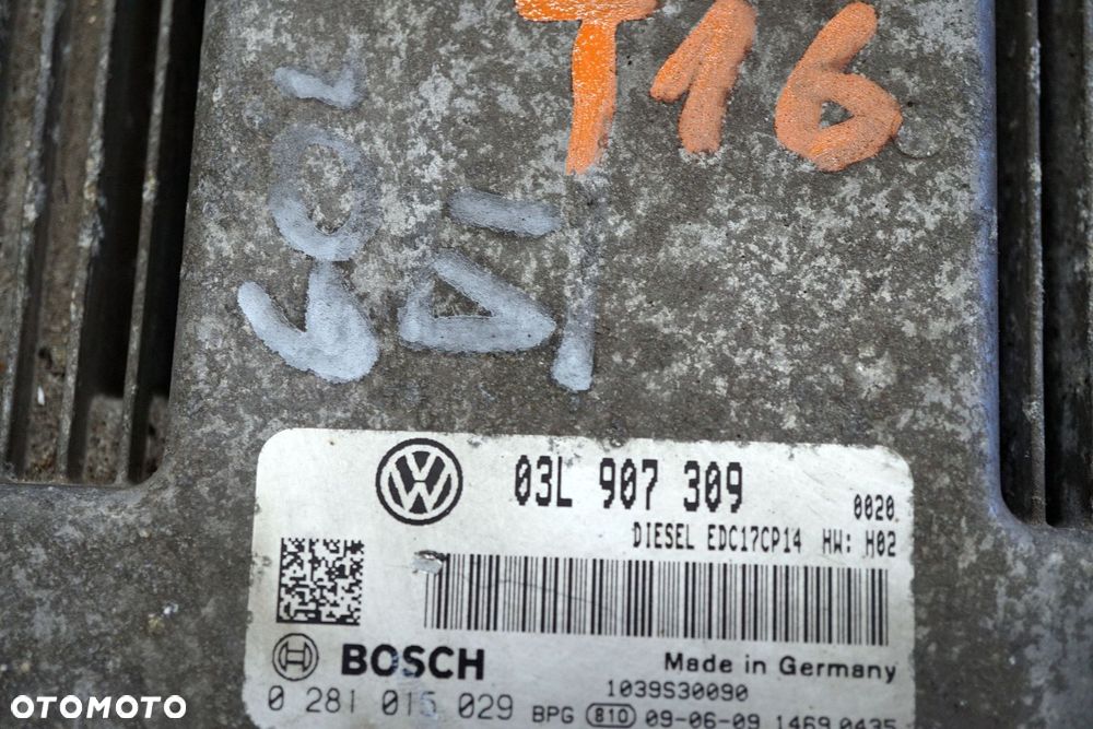 STEROWNIK SILNIKA KOMPUTER PASSAT B6 2.0 TDI 03L907309 0281015029 VOLKSWAGEN 2005-2010 - 2