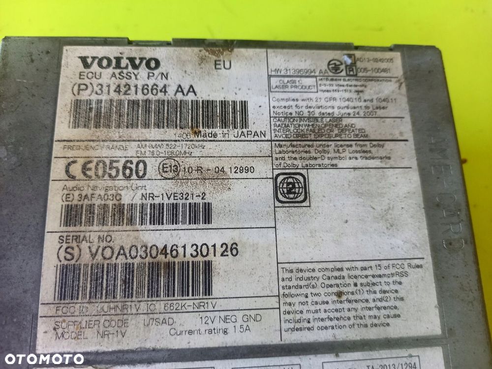 RADIO NAWIGACJA 31421664 VOLVO XC60 I 15R - 3