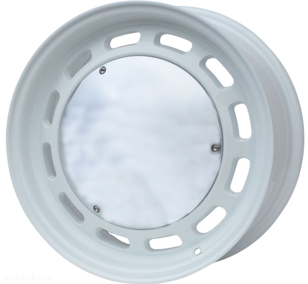 rew038 BIAŁE FELGI LUSTRA 15 5x112 MERCEDES W124 190 Z RANTEM - 1