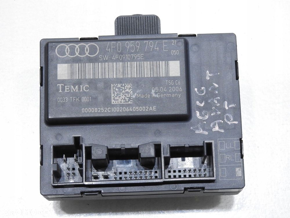 MODUŁ STEROWNIK DRZWI PRAWY TYŁ AUDI A6 C6 - 5