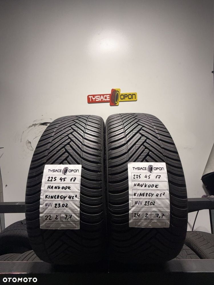 Opona całoroczna osobowa Hankook Kinergy 4S2 225/45 R17 używana W2302 - 1