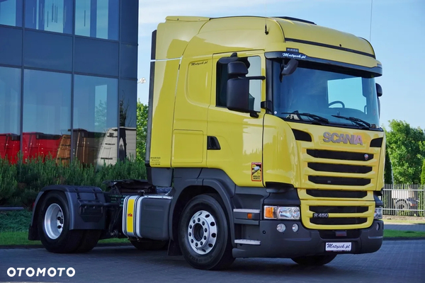 Scania R 450 / RETARDER / HYDRAULIKA  / KLIMA POSTOJOWA  / CAŁA NA PODUSZKACH  / ALUFELGI / SPROWADZONA