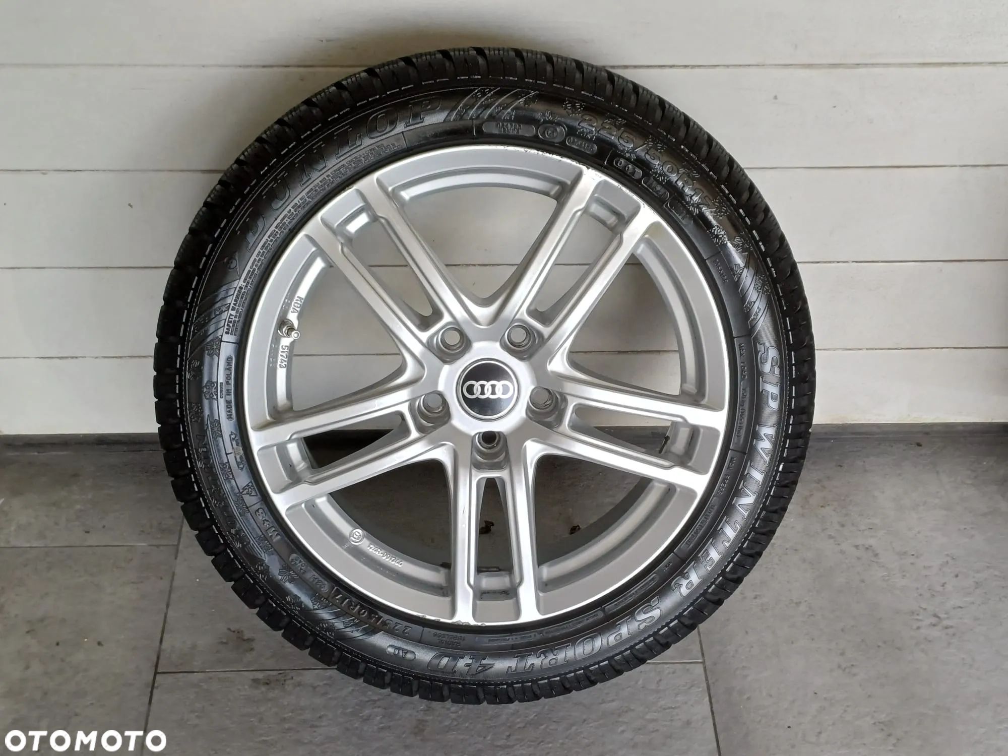 NR 623 Koła Zimowe Alufelgi AUDI A4 225/50/17 Dunlop ok. 6-7mmp ok. 6-7mm - 1