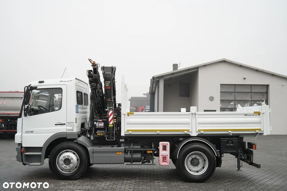 Mercedes-Benz ATEGO 1218 / 4x2 / WYWROTKA + HDS HIAB 0088 BS-3  / PILOT  /MANUAL - 8