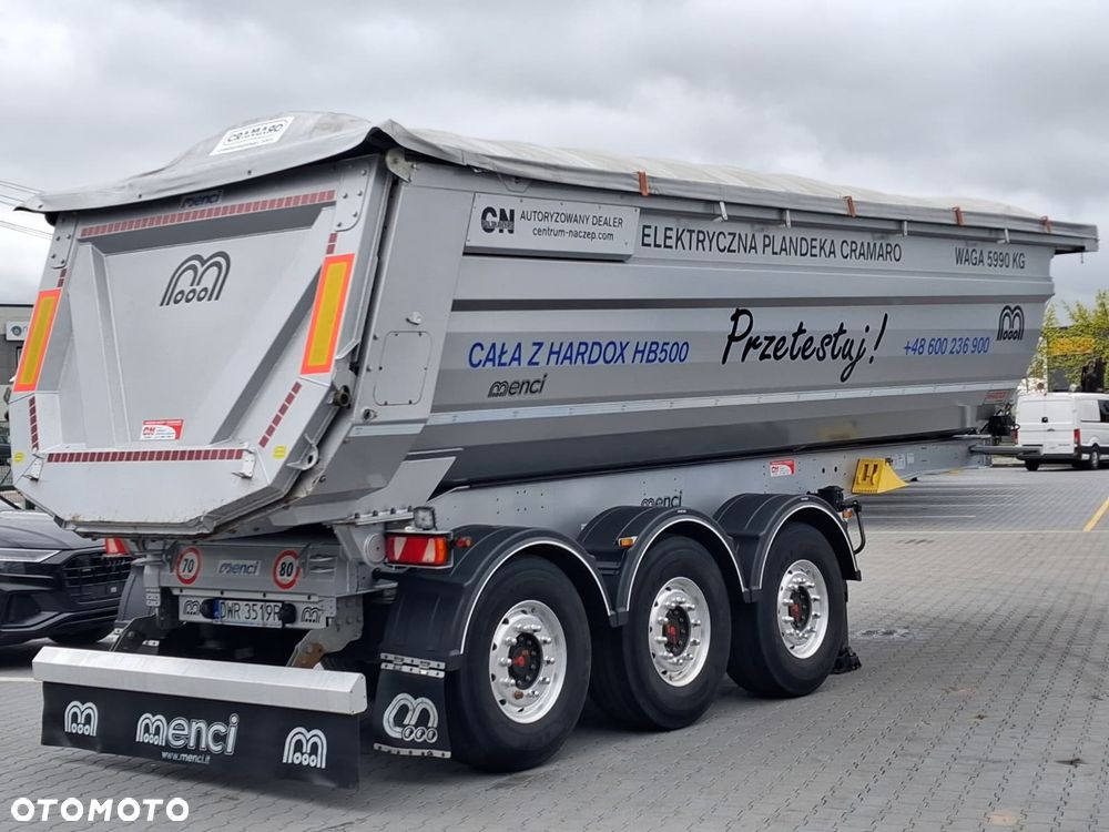 Menci Stalowa wywrotka 27m3, Elektryczny dach, Hardox - 9