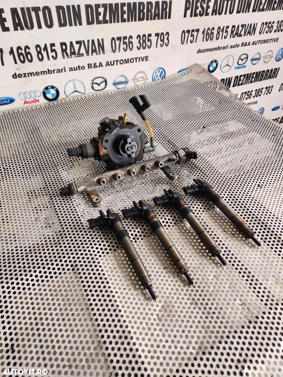 Kit Injectie Injectoare Pompa Rampa Peugeot 2.2 Diesel Hdi 407 607 4007 Citroen C5 C6 C8 C-Crosser - 1