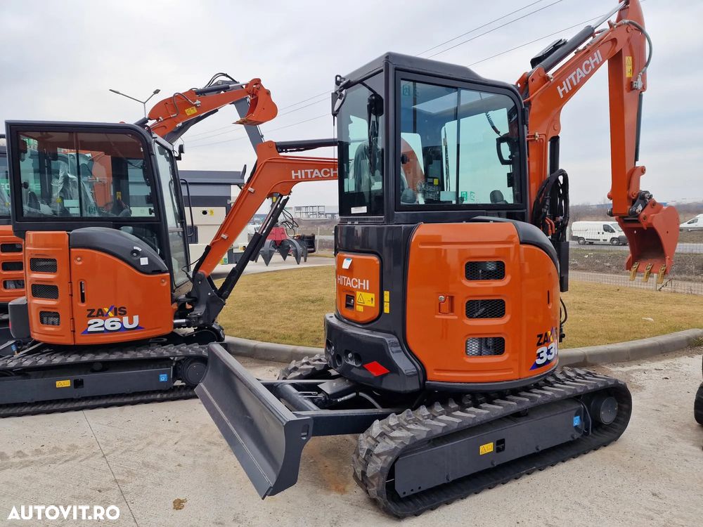Hitachi 3,7t, ZX33U-6, cupla rapida+2 cupe excavare+cupa taluz, inst picon, Aer conditionat, lama nivelare, produs in JAPONIA, garantie 1an, posibilitate leasing-44.900 EUR+Tva - 27