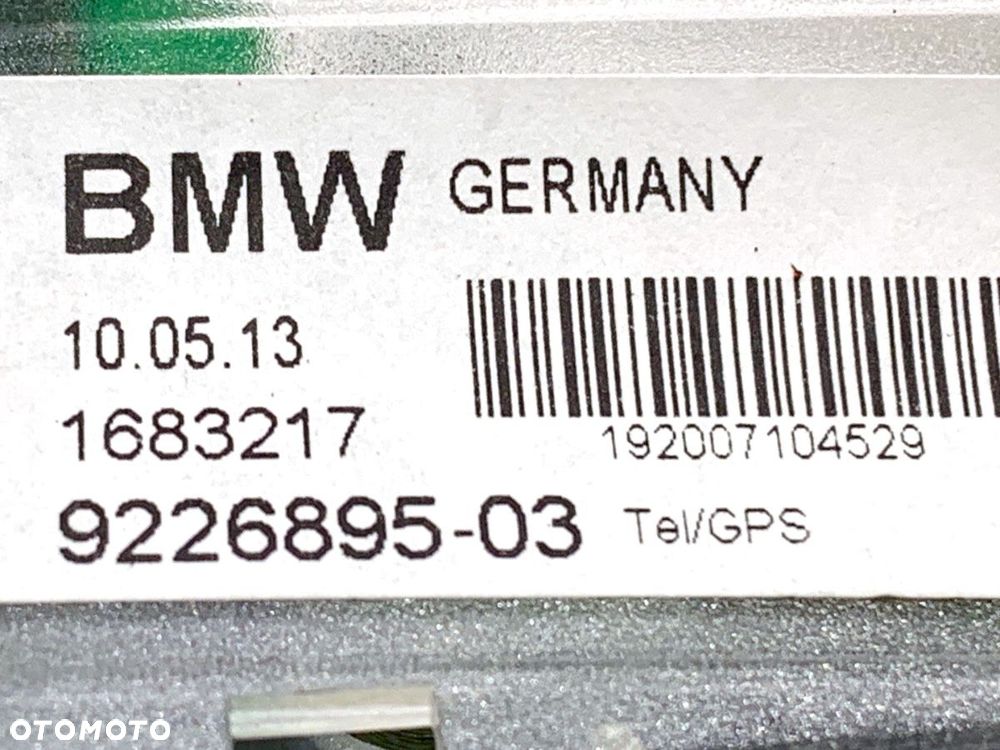 ANTENA  BMW X1 (E84) 2009 - 2015 xDrive 20 d 135 kW [184 KM] olej napędowy 2012 - 2015 9226895 - 5