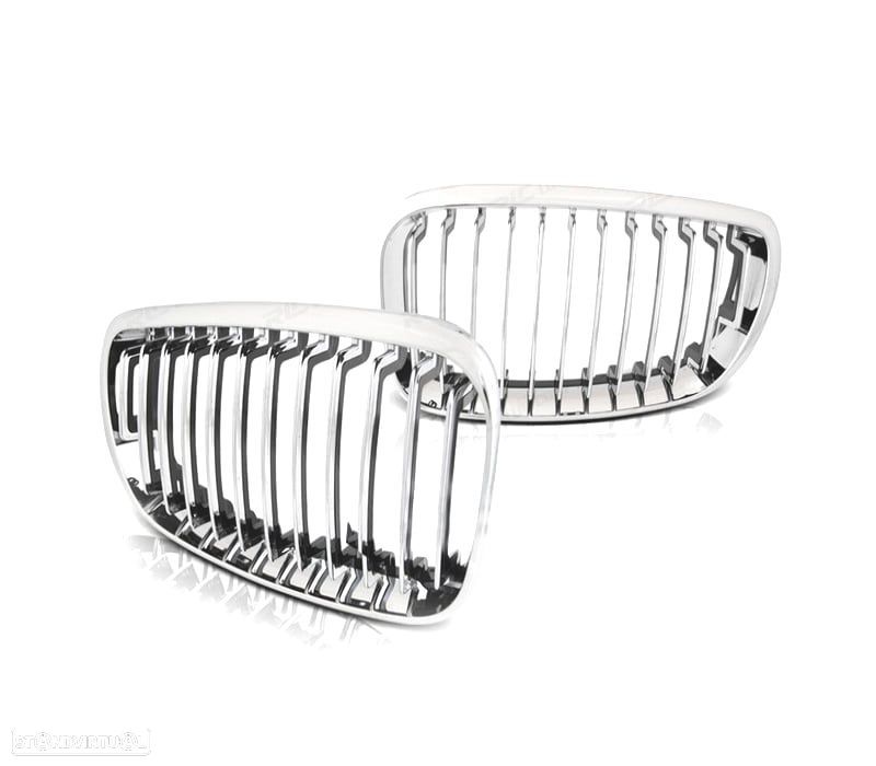 GRELHAS FRONTAIS BMW E87 07-11 CROMADO - 1