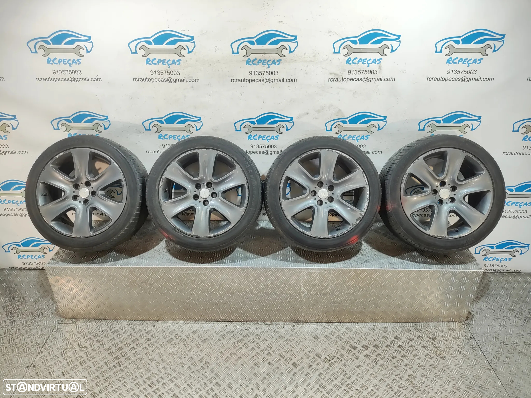 Jantes 18" Jaguar - XF MK1 I X250 - ORIGINAIS - 8.5J | ET49 | 5x108 - 18 Polegadas | 8X23-1007-BA  | 8X231007BA | Jante | 5 x 108 | 245 45 18 | Pneus - 13