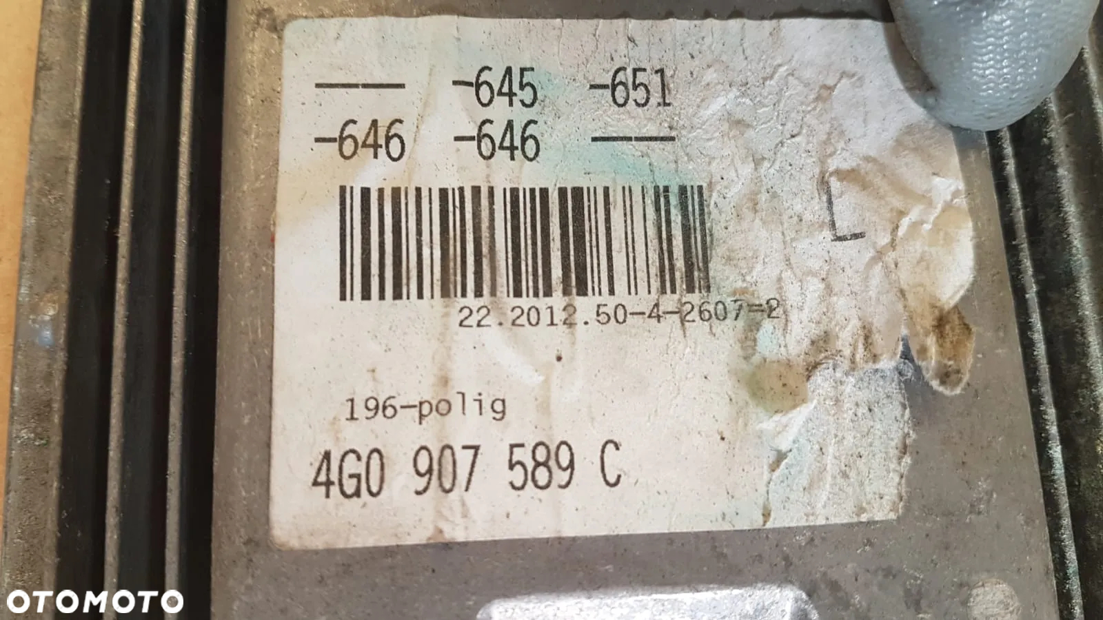 STEROWNIK KOMPUTER ECU SILNIKA AUDI A6 C7 3.0 BiTDI 4G0907589C 0281019739 4G0907589D - 2