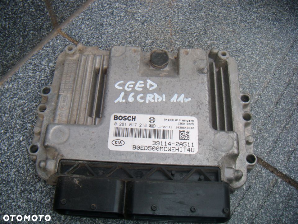 kia ceed 1 1.6 crdi  komputer- sterownik silnika 0281017218 - 1