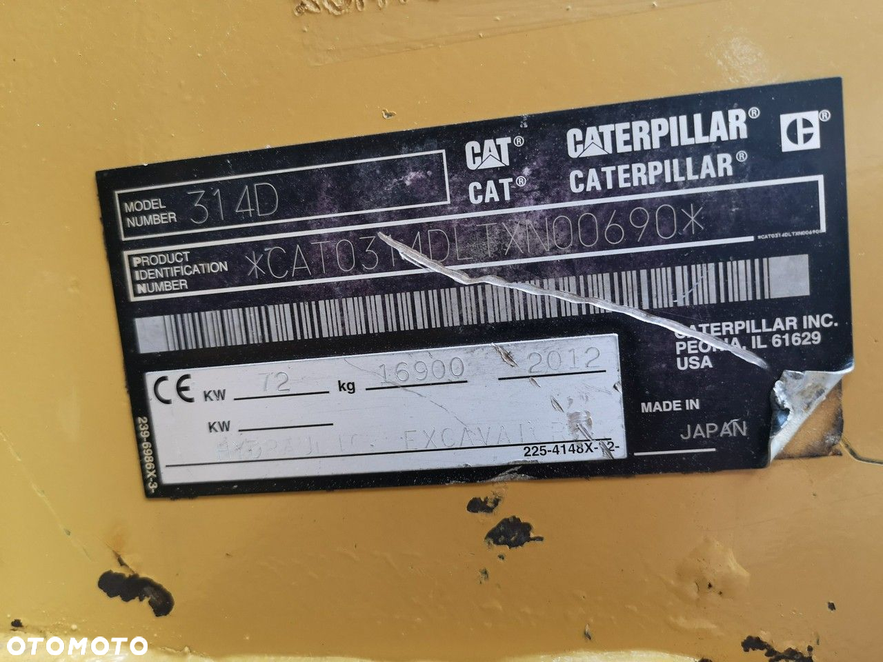 Caterpillar CAT 314D LCR GĄSIENICOWA - 8