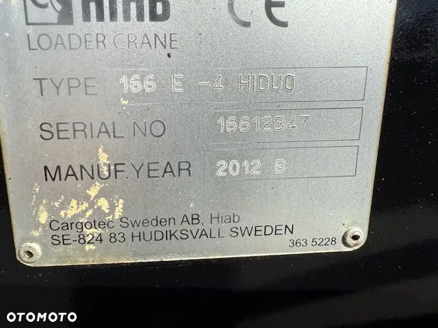 Palfinger HDS HIAB XS166 HiDuo 4 wysuwy sterowanie radiowe rotor - 9