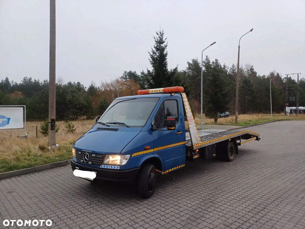 Mercedes-Benz Sprinter 410D Bliźniak 2.9 TD Najazd Autolaweta - 2