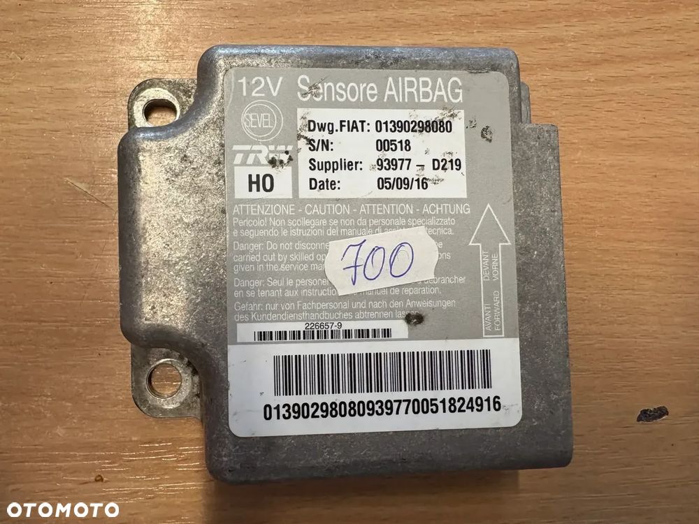 SENSOR AIRBAG FIAT DUCATO 01390298080 93977-D219 - 1