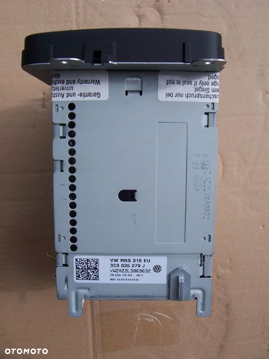 TIGUAN VW RADIO RNS315 3C0035279J GPS ORYGIN. VIN AUTA LEGAL EU. - 3