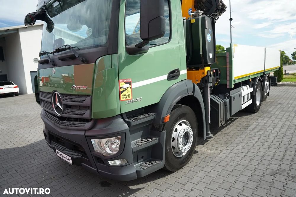 Mercedes-Benz ANTOS 2540 / 6x2 / 6.4 M LIVRARE / MACARA EFFER 265 / MAX. CAPACITATE DE RIDICARE 7.475 KG / TELECOMANDĂ / PUNȚ DE DIRECȚIE - RIDICARE / EURO 6 - 18