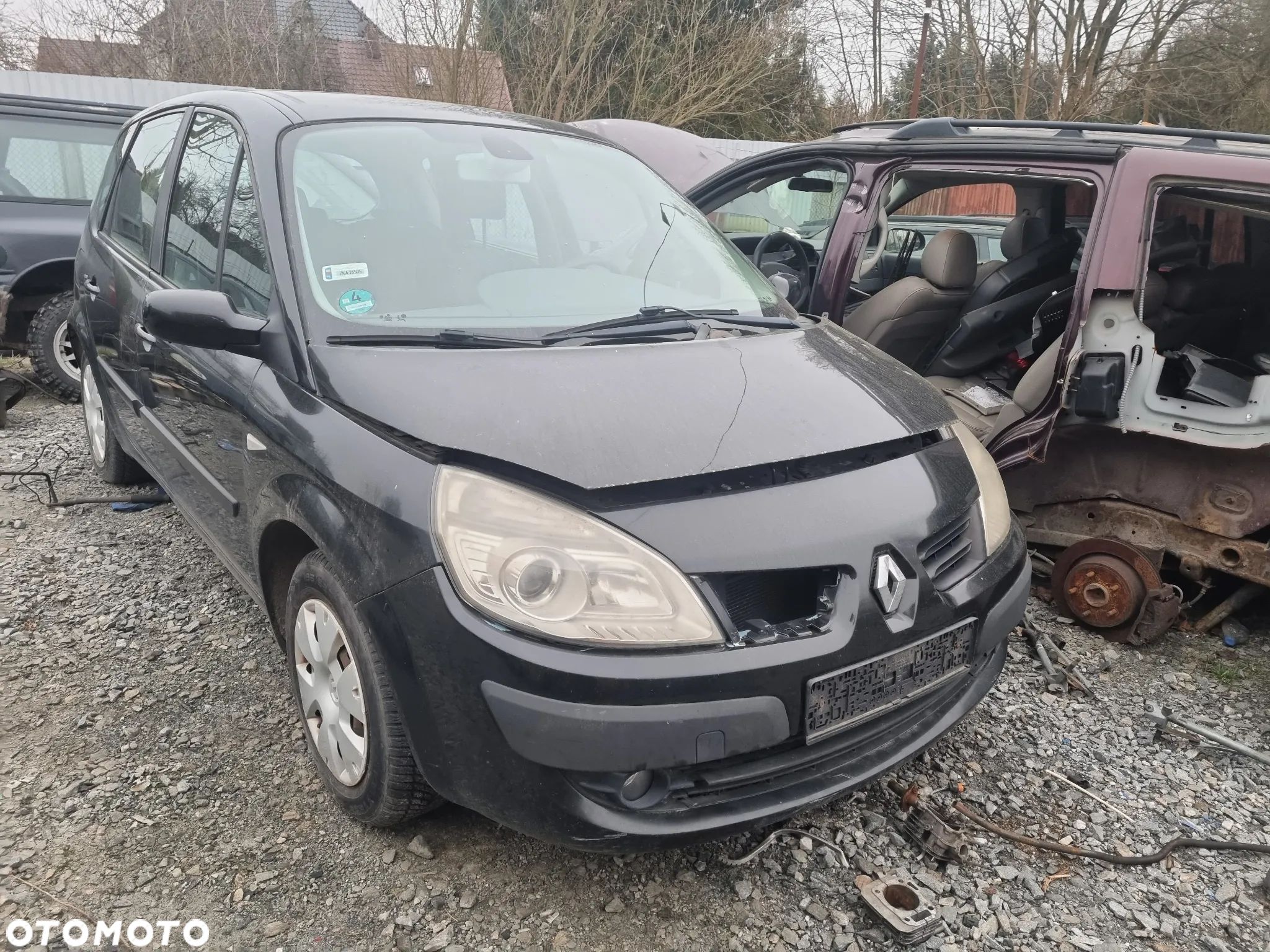 RENAULT SCENIC II 1,9 DCI , CZĘŚCI, LAMPA,MASKA ,ZDERZAK ,BŁOTNIK, ROZRUSZNIK - 1