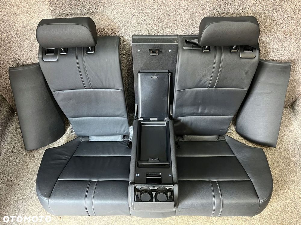 Kanapa tylna podlokietnik cupholder tyl skora czarna LADNA BMW X3 E83 ORG - 5