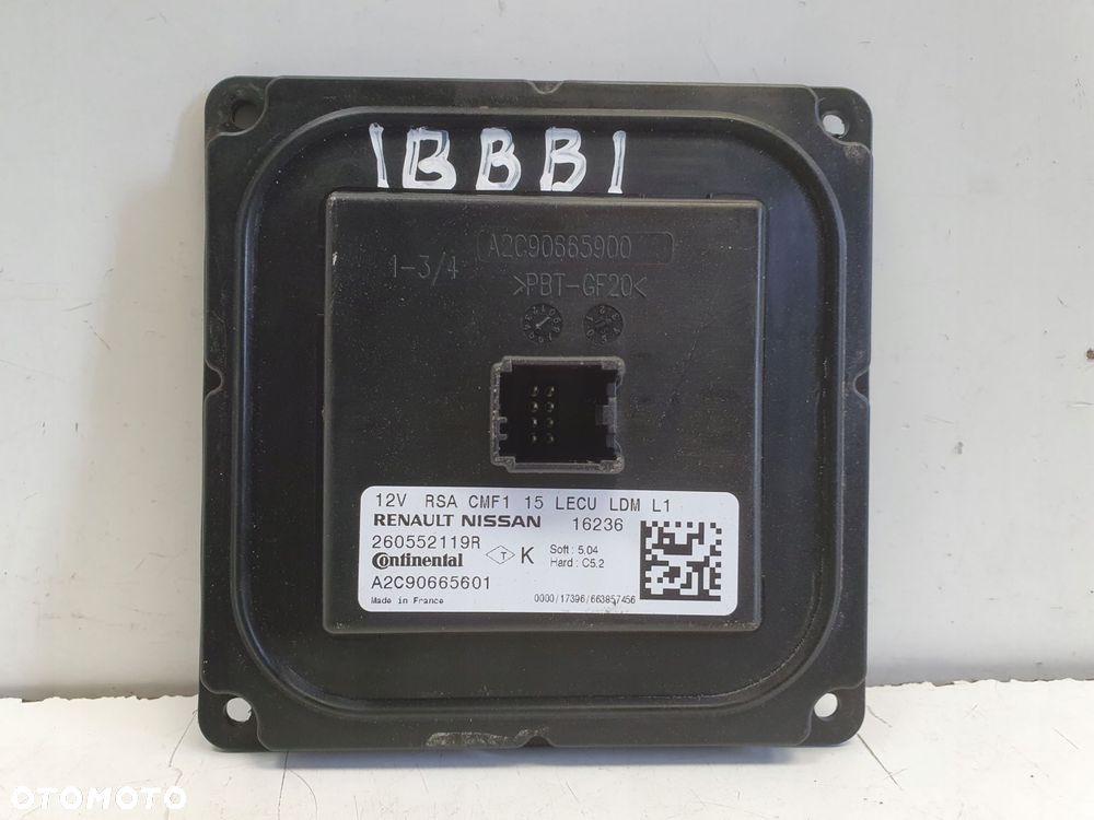 Renault Megane IV PRZETWORNICA MODUŁ LED lampy A2C90665601 260552119R - 12