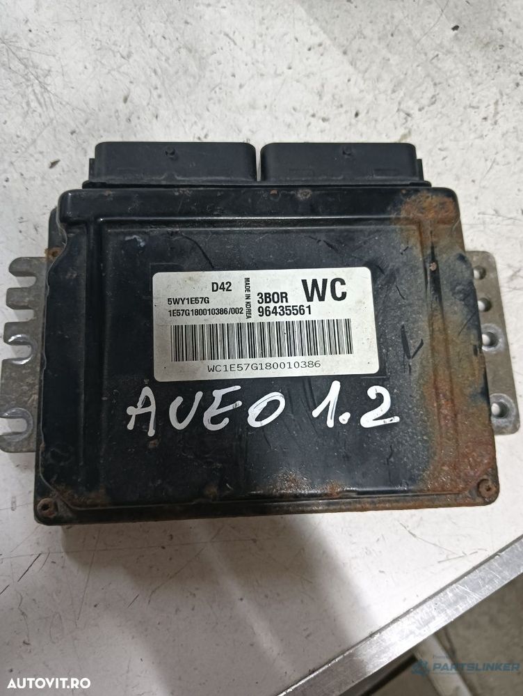 Calculator ECU CHEVROLET AVEO Hatchback (T250, T255) [ 2006 - > ] 1.2 (LY4) 53KW|72HP 5wy1e57g OEM 96435561 - 1