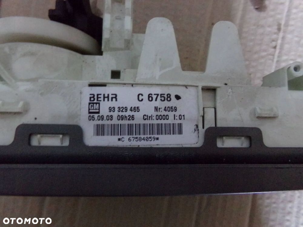 panel klimatyzacji 93329465 meriva a - 2