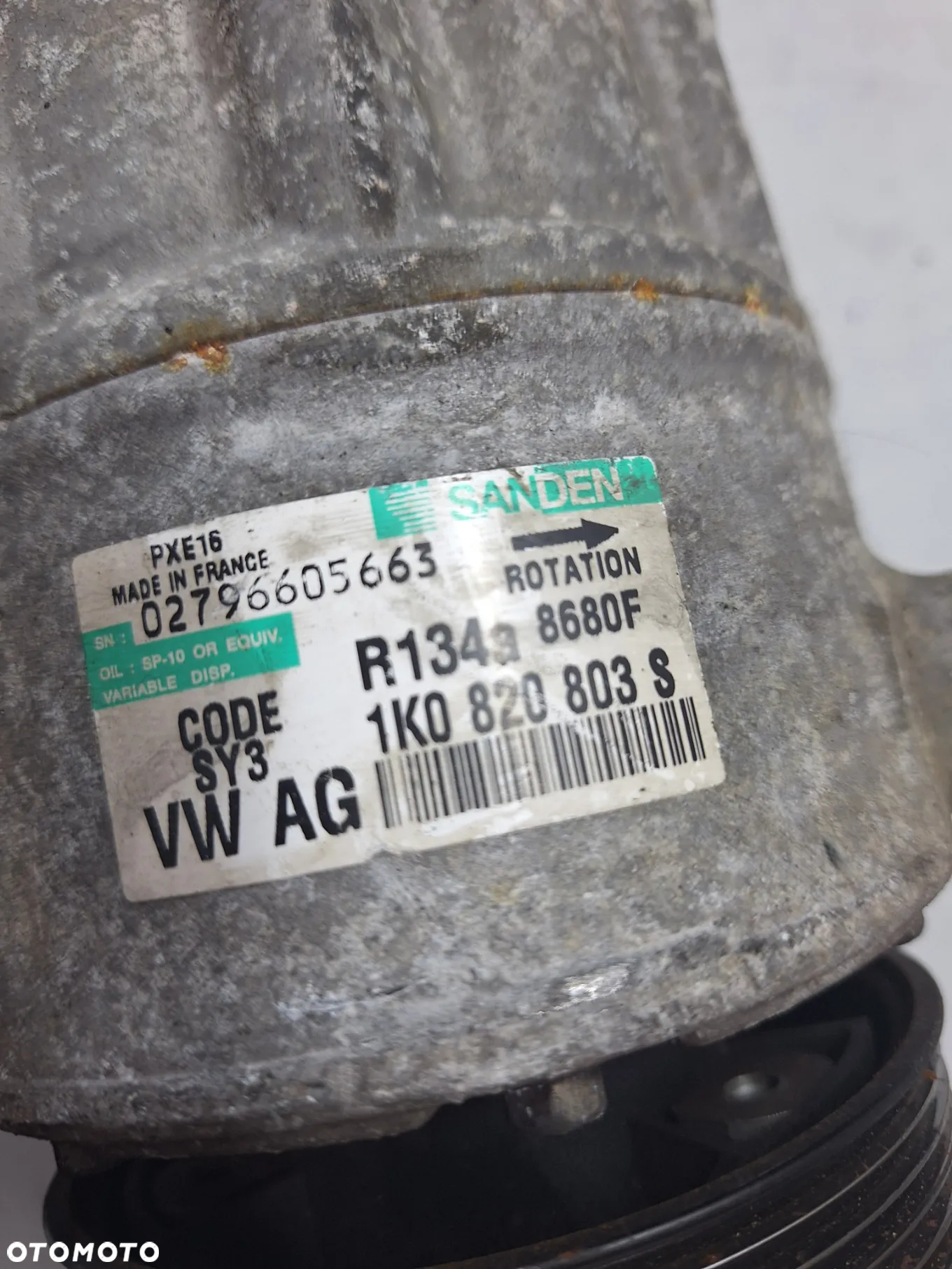KOMPRESOR KLIMATYZACJI SANDEN- 1K0820803S- VW, AUDI,SEAT - 2