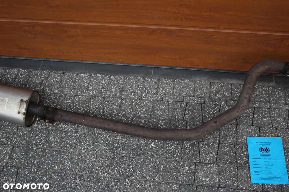 WYDECH TŁUMIK ŚRODKOWY KOŃCOWY FOX OPEL CORSA D 1.4 - 6