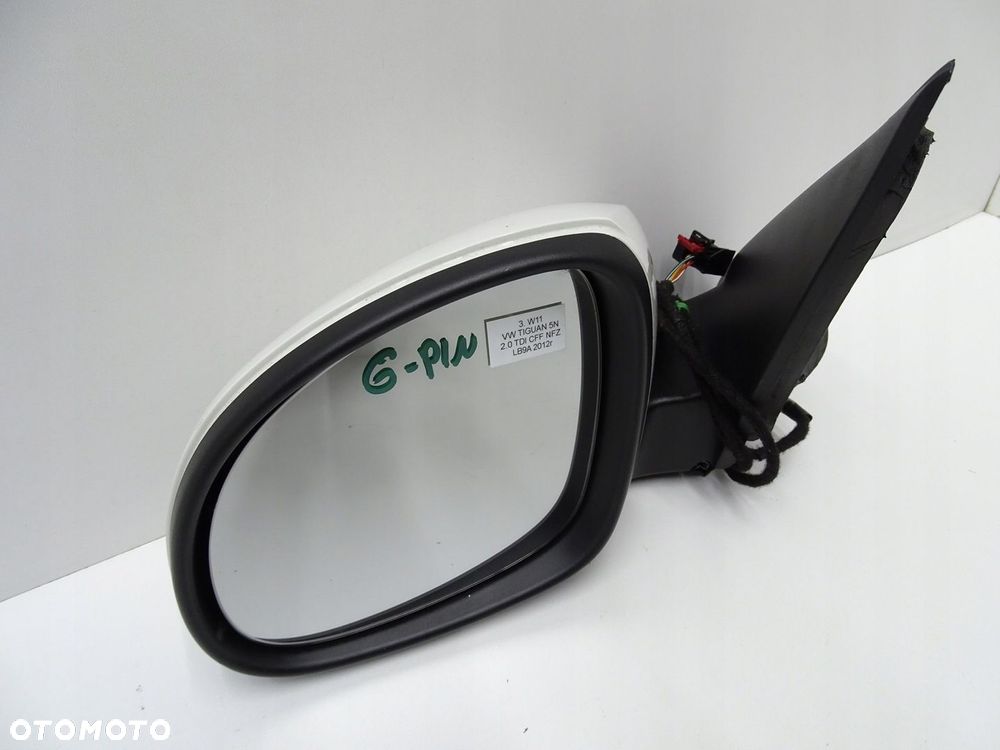 LUSTERKO ZEWNĘTRZNE LEWE PRZÓD VW TIGUAN 5N LB9A 6 PIN 11-16R - 3
