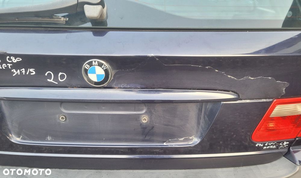 KLAPA BAGAŻNIKA BMW E46 LIFT KOMBI 317 ORIENTBLAU C80 - 5