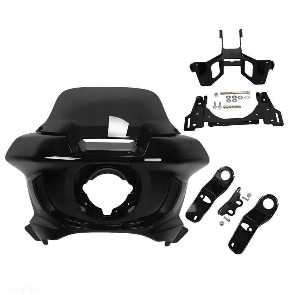 Owiewka przednia z szybą  Harley Davidson Low Rider ST  Czarna - 6