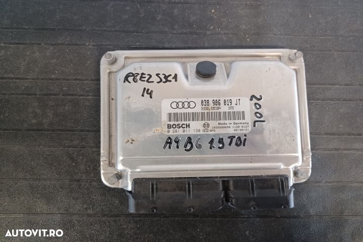 Calculator motor ECU 038906019JT 0281011138 - 1.9 TDI 038906019JT 028 - 1