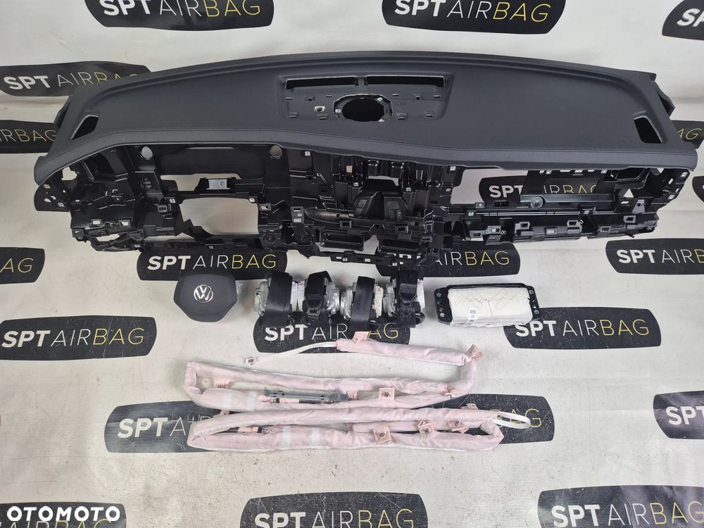 VW TIGUAN 3 III 571 DESKA ROZDZIELCZA KONSOLA KOKPIT PULPIT PODUSZKI AIRBAG AIR BAG PASY KIT SET - 1