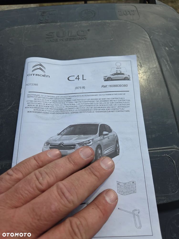 Bagażnik dachowy Citroën C4 L C4L B73R 1608839380 Citroen C4 Lounge - 4