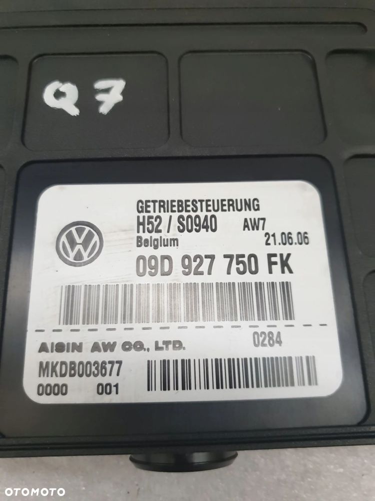 STEROWNIK SKRZYNI BIEGÓW AUDI Q7 09D927750FK - 4