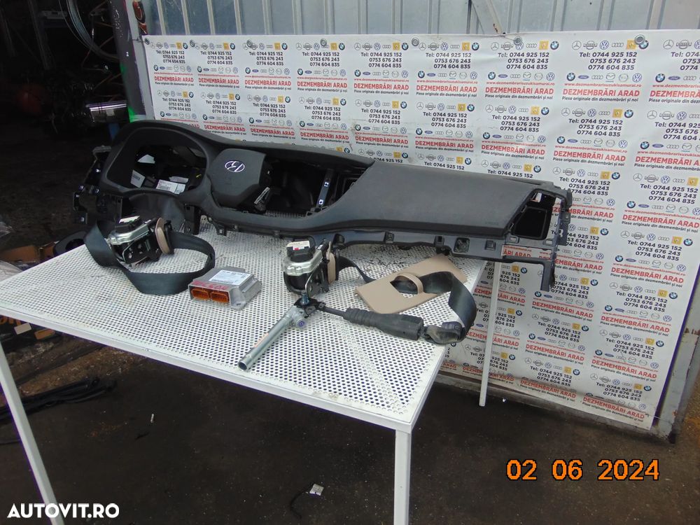 Plansa Bord hyundai Tucson 2015-2018 airbag sofer pasager modul airbag-uri - 4
