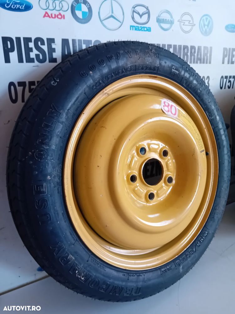 Kit Complet Roata Rezerva Slim R16 Cric Cheie Roti Honda Accord 2008-2013 - 5