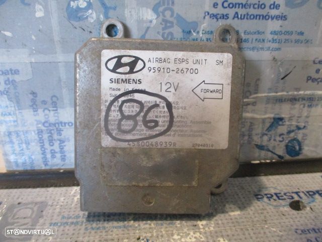 Kit Airbags 520241900B 9591026700  5205092 HYUNDAI SANTA FE I  2005 2.0CRDI 16V TURBO  125CV 5P PRETO SEM TABLIER - 10