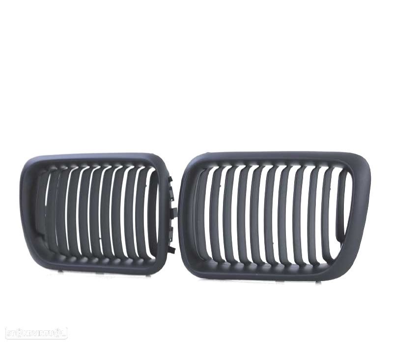 GRELHAS FRONTAIS BMW E36 96-99 LOOK M PERFORMANCE PRETO MATT - 4