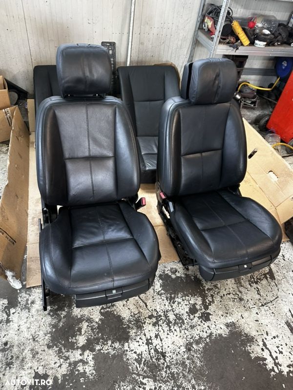 scaune interior piele neagră ventilație in Scune spate încălzire fata spate mercedes S class W221 s500 s320cdi s350 - 1