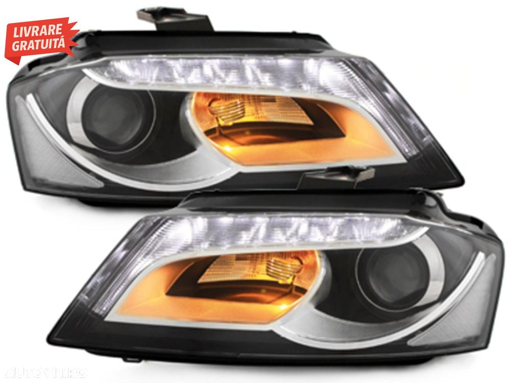 Faruri LED DRL Audi A3 8P 8P1 8PA (2009-2013) Facelift Look- livrare gratuita - 1