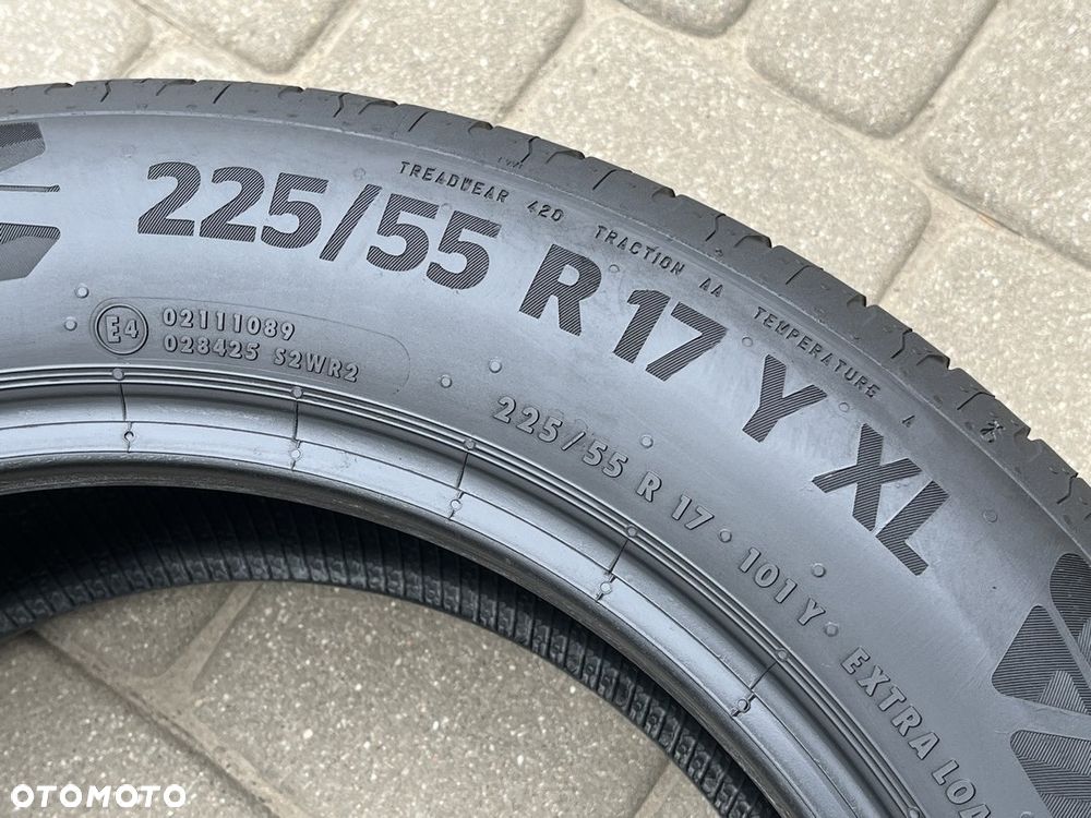 CZTERY LETNIE OPONY CONTINENTAL 225/55 R17 101Y  5 i 6 MM BIEŻNIKA 2024 / 2021 ROK - 7